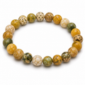 Summer Sunflower Natural Stone Bracelet