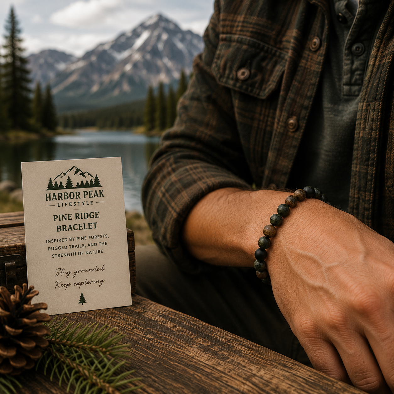 Pine Ridge Stone Bracelet Men's