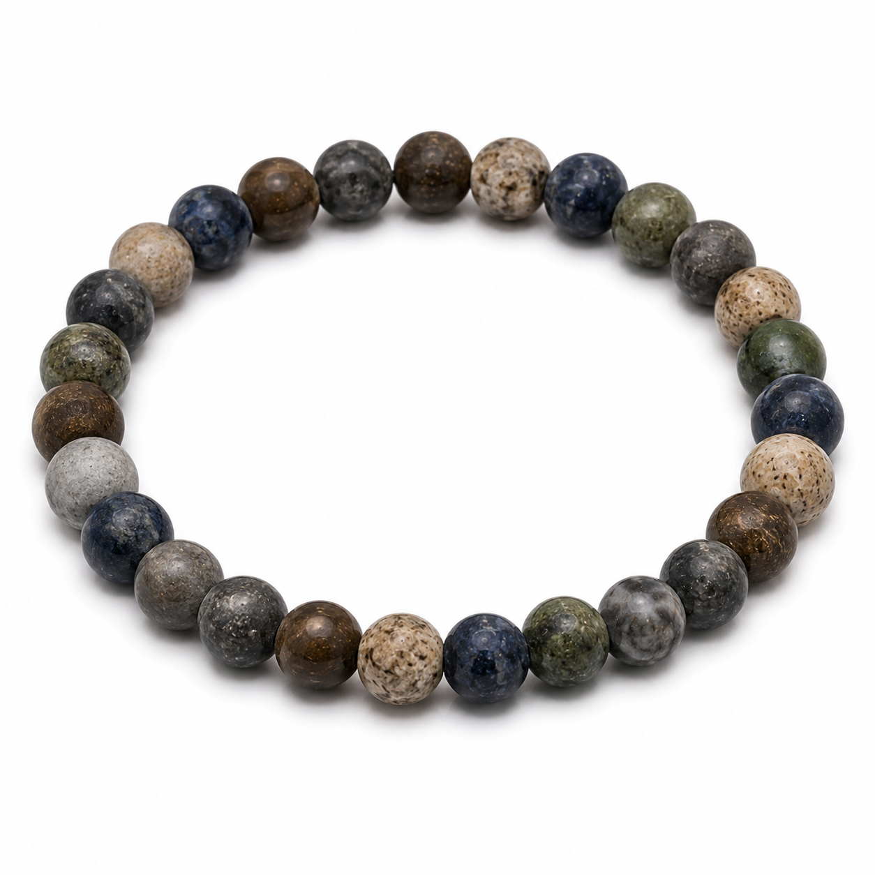 Lakeview Trail Men’s Stone Bracelet