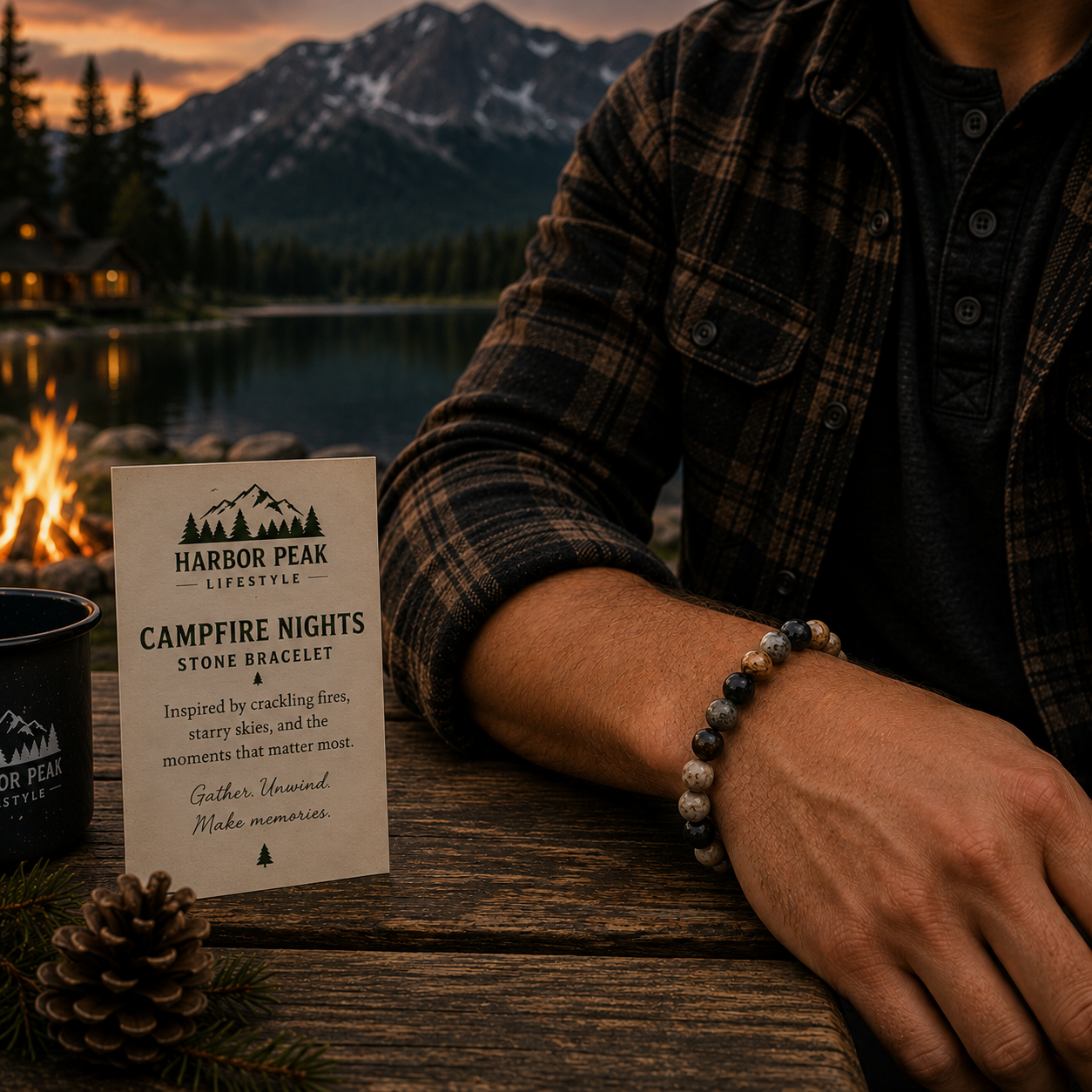 Campfire Nights Stone Bracelet