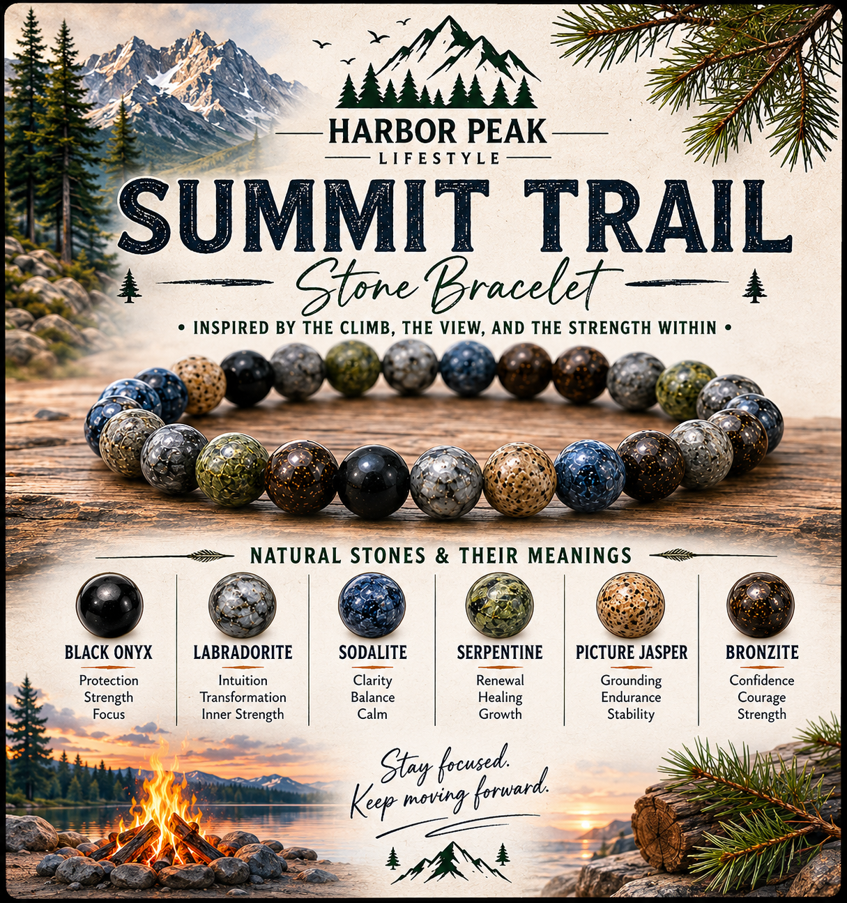 Summit Trail Stone Bracelet